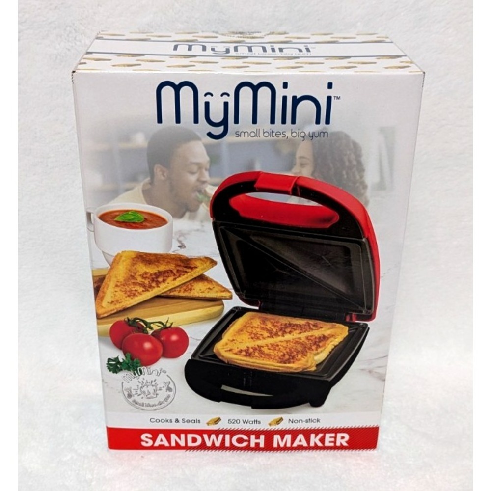 Nostalgia MyMini Sandwich Maker Brand New In Box Red - Grilled Cheese Press